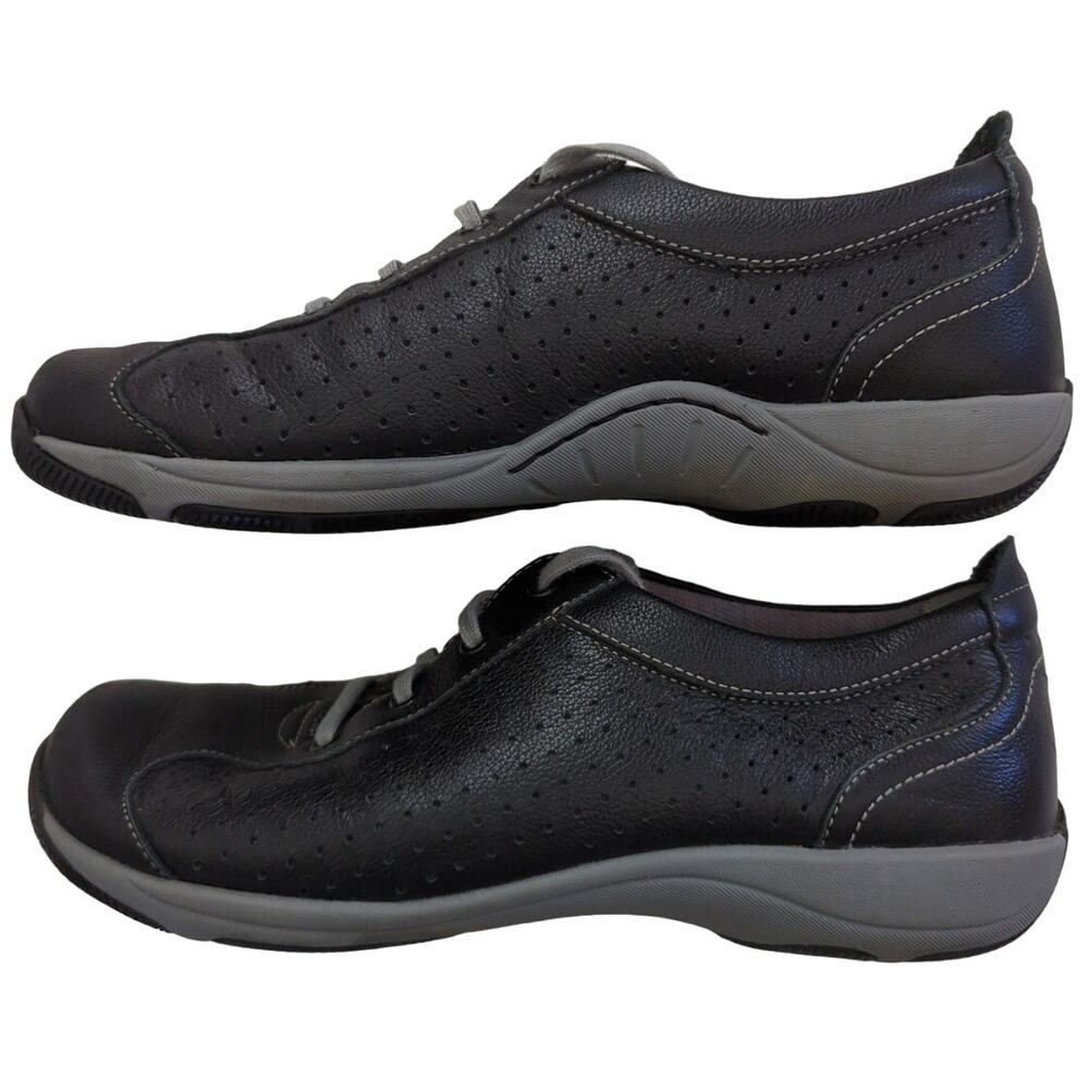 Dansko Black Lace Up Leather Driving Shoes Sneakers Women's Size 39 (US 8.5)